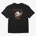 Camiseta Portugal 2026 - Bola de Futebol e Design Galo de Barcelos. Oversized T-Shirt Bring FIFA World Cup 2026 Centered on Messi, Neymar and Mbappe, Argentina, France and Brazil Energy, Global Supporter Spirit, Legendary Goals, National Colors and