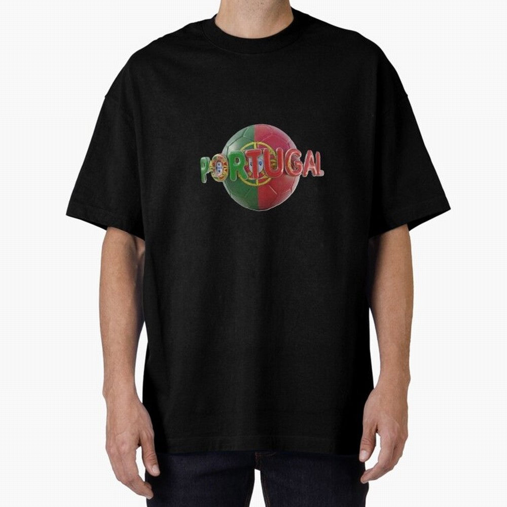 Portugal Soccer World Cup Oversized T-Shirt Get Ready for FIFA World Cup 2026 Group Stage for Fans of Mbappe and Portugal, Bringing Football History, Final Match Energy, Crowd Noise and Once in a Lifetime Moments; Great for Supporters Who Love