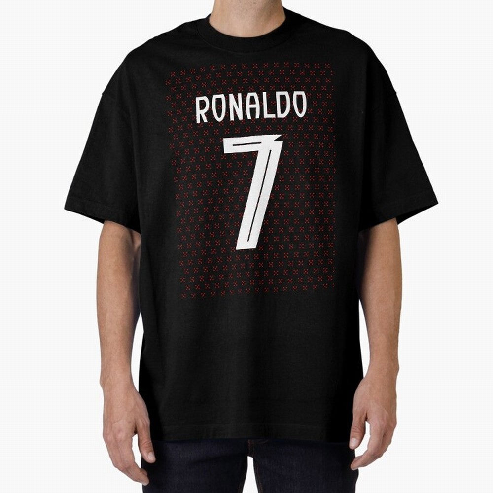 Christiano Ronaldo Portugal Kit 2025 Oversized T-Shirt Show Fan Pride Across FIFA World Cup 2026 for Fans of Neymar and Netherlands, Bringing Fan Favorite Moments, National Team Passion, Big Match Drama and Soccer History; Ideal for Passionate Fans
