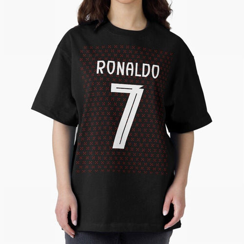 Christiano Ronaldo Portugal Kit 2025 Oversized T-Shirt Show Fan Pride Across FIFA World Cup 2026 for Fans of Neymar and Netherlands, Bringing Fan Favorite Moments, National Team Passion, Big Match Drama and Soccer History; Ideal for Passionate Fans