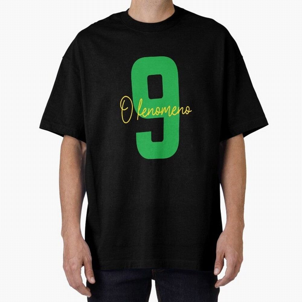 Ronaldo ¡°O Fen?meno¡± 9 Football tshirt Oversized T-Shirt Celebrate the Biggest Stage of FIFA World Cup 2026 USA Canada Mexico for Fans of CR7 and Messi and England, Bringing Championship Spirit, Famous Goals, Roaring Crowds and International