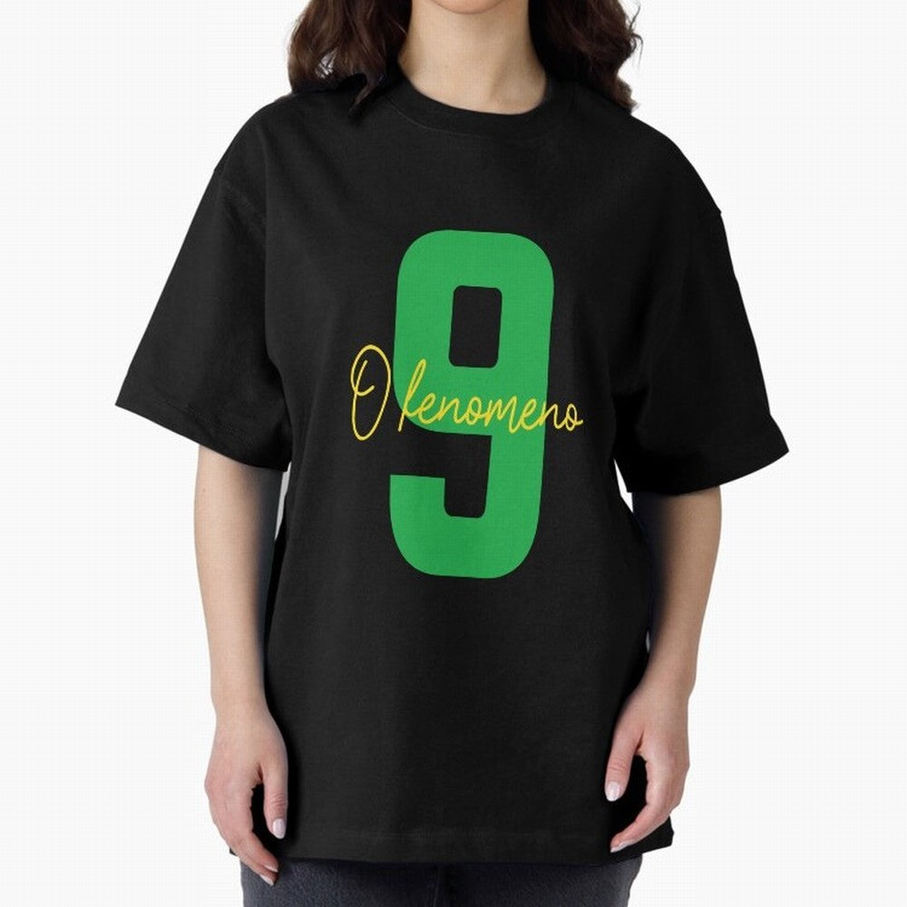 Ronaldo ¡°O Fen?meno¡± 9 Football tshirt Oversized T-Shirt Celebrate the Biggest Stage of FIFA World Cup 2026 USA Canada Mexico for Fans of CR7 and Messi and England, Bringing Championship Spirit, Famous Goals, Roaring Crowds and International