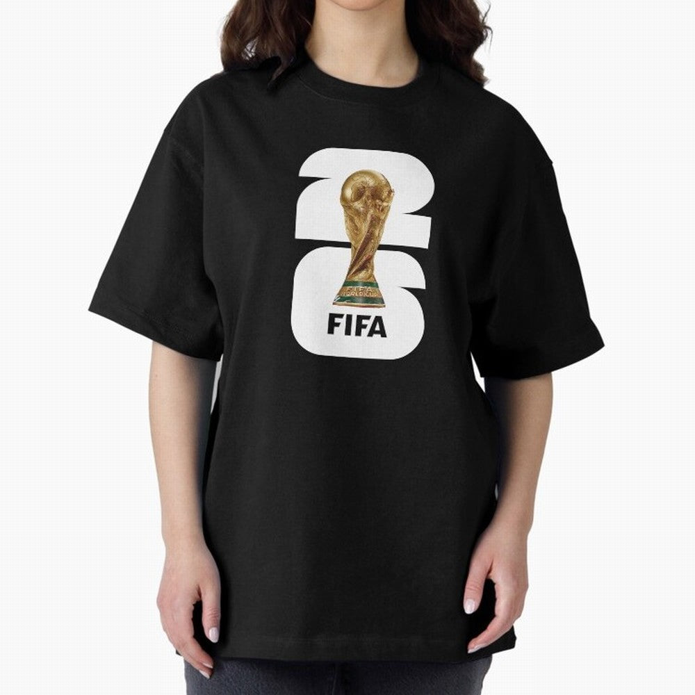 The Biggest Tournament in the World Oversized T-Shirt Show Support during Match Day Hype around FIFA World Cup 2026 USA Canada Mexico, Cristiano Ronaldo, Haaland and CR7, Brazil, Portugal and Argentina, Championship Spirit, Famous Goals, Roaring
