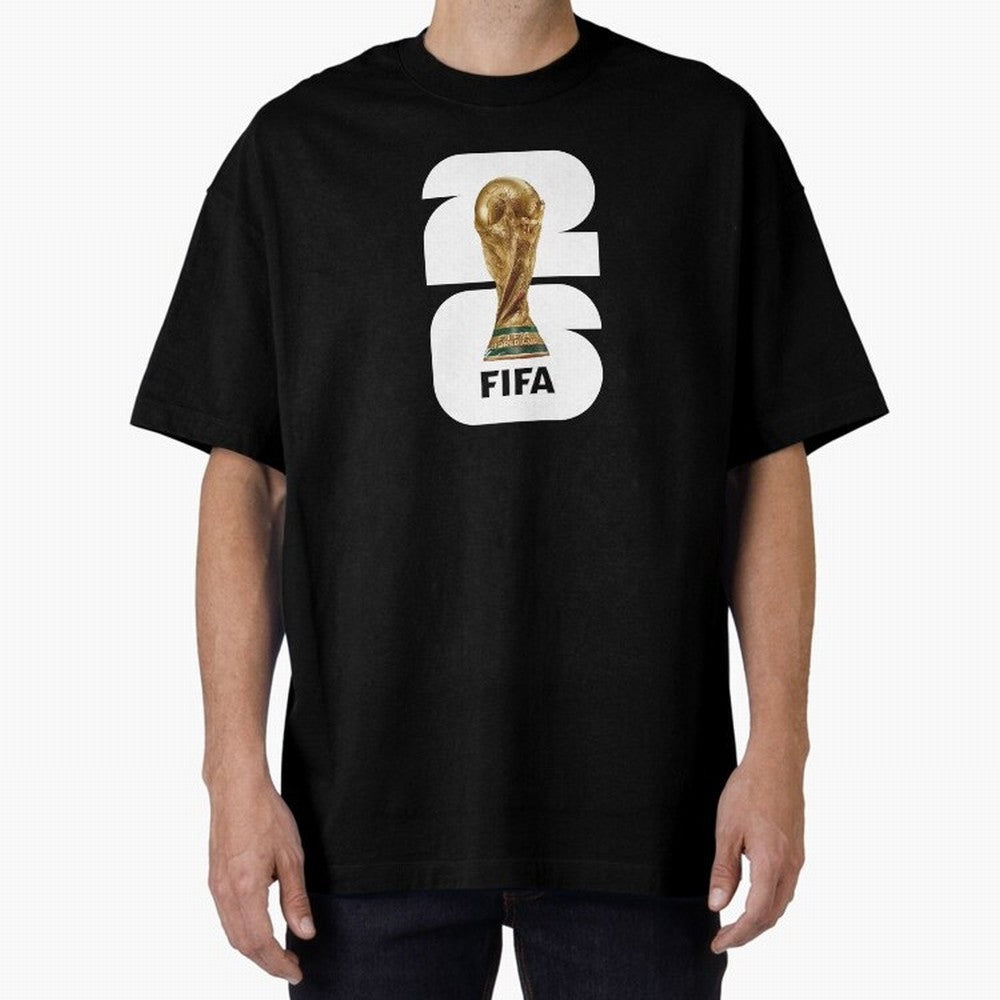 The Biggest Tournament in the World Oversized T-Shirt Show Support during Match Day Hype around FIFA World Cup 2026 USA Canada Mexico, Cristiano Ronaldo, Haaland and CR7, Brazil, Portugal and Argentina, Championship Spirit, Famous Goals, Roaring