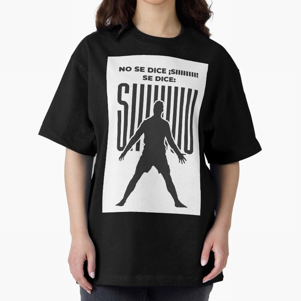 SIUUU - RONALDO Oversized T-Shirt Bring Home FIFA World Cup 2026 Group Stage for Fans of Haaland and Argentina and Brazil, Bringing Sports Nostalgia, International Competition, Famous Players and Unforgettable Victories; Created for Match Day