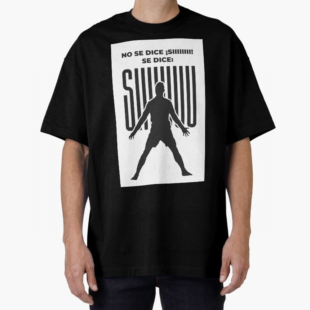 SIUUU - RONALDO Oversized T-Shirt Bring Home FIFA World Cup 2026 Group Stage for Fans of Haaland and Argentina and Brazil, Bringing Sports Nostalgia, International Competition, Famous Players and Unforgettable Victories; Created for Match Day