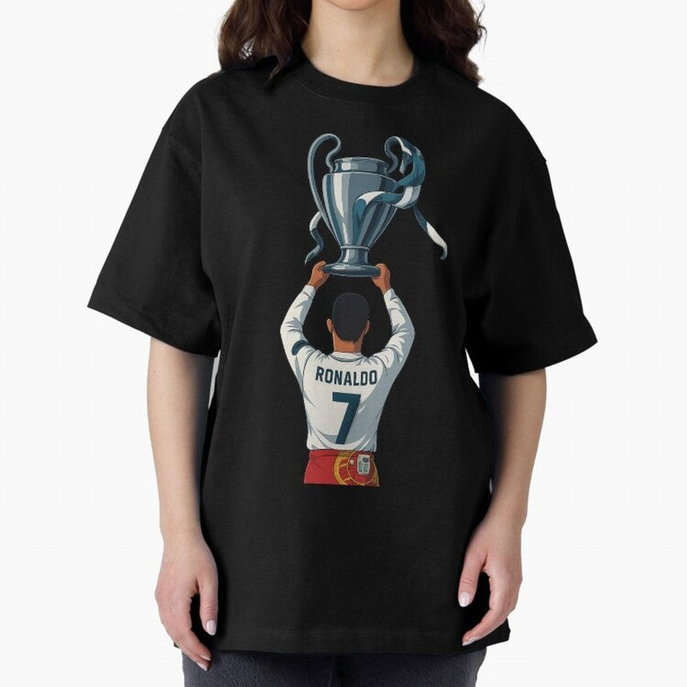 Ronaldo Oversized T-Shirt Bring Home the FIFA World Cup 2026 Group Stage Journey through Neymar, Haaland and Cristiano Ronaldo Highlights, Portugal Pride, Tournament Hype, Historic Matchups, Family Viewing Parties and Global Sports Pride; Perfect