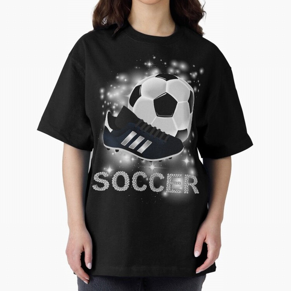 Soccer lover, passion for the ball Oversized T-Shirt Honor the Football Icons of Match Day Hype around FIFA World Cup 2026 Group Stage, CR7 and Messi, Argentina and Brazil, Supporter Pride, Iconic Celebrations, Legendary Names and Global Match Day