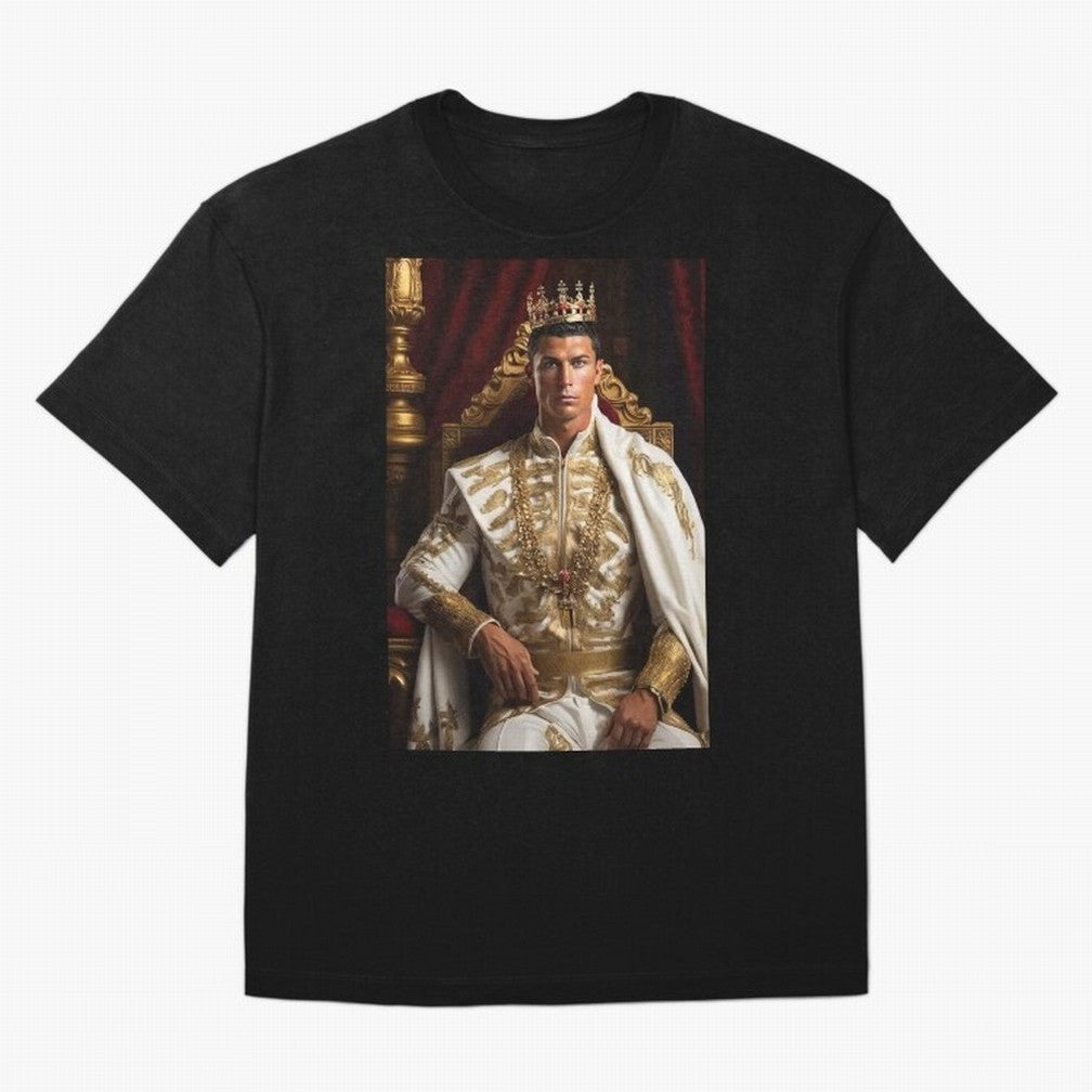 Ronaldo king Oversized T-Shirt Feel the Heartbeat of FIFA World Cup 2026 Group Stage Spirit, Driven by Portugal, Neymar, Global Supporter Spirit, Legendary Goals, National Colors and Tournament Celebration; Made for Die Hard Supporters, Soccer