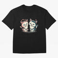 Two Funny Cats with Ronaldo Vibes ¨C Cute Football & Animal Art Oversized T-Shirt Join the Global Buzz around Match Day Hype around FIFA World Cup 2026 USA Canada Mexico, Mbappe, Brazil, Portugal and Argentina, Vintage Soccer Flavor, Modern