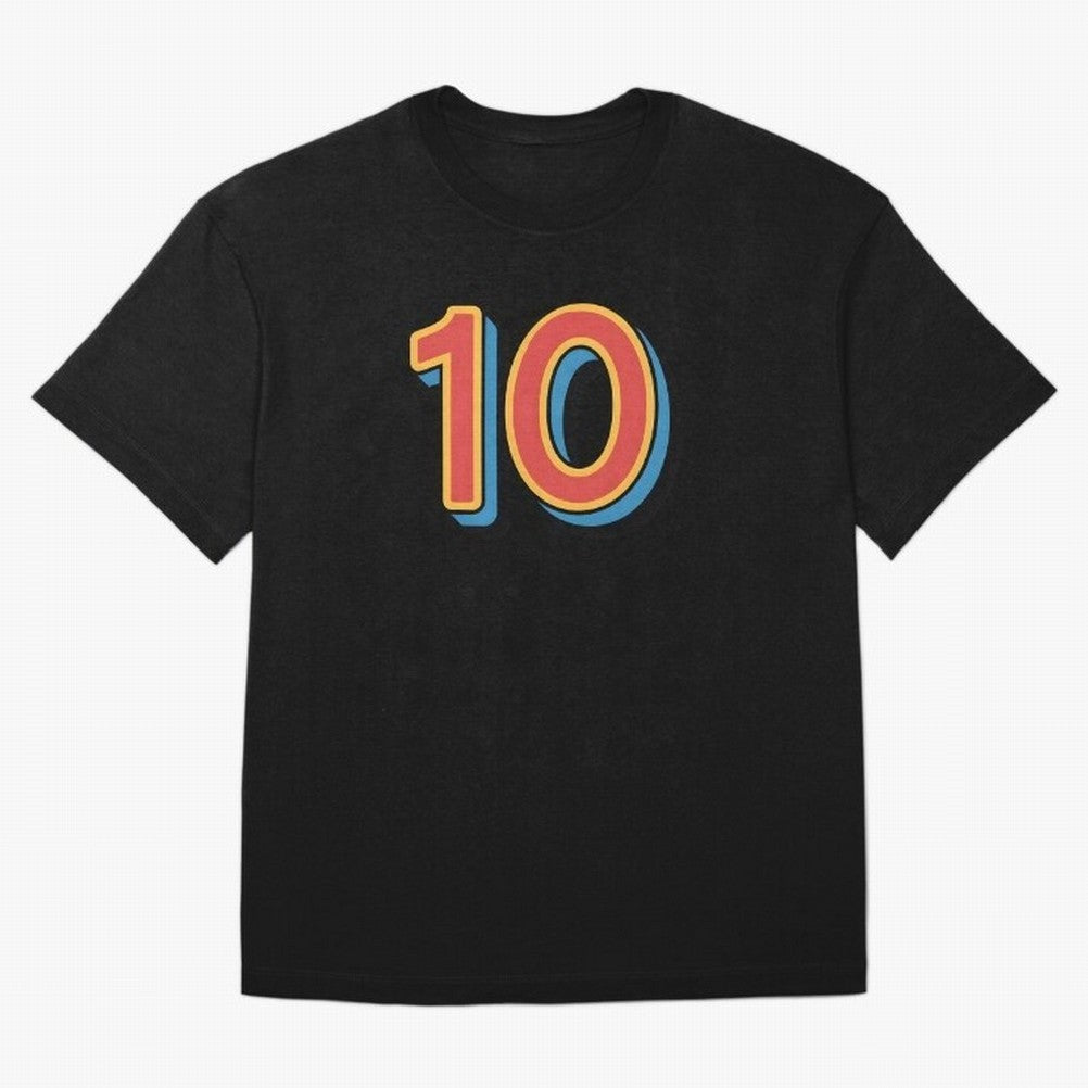 Number 10 Oversized T-Shirt Embrace the FIFA World Cup 2026 Group Stage Journey through Mbappe and Neymar Highlights, Argentina, France and Brazil Pride, Global Supporter Spirit, Legendary Goals, National Colors and Tournament Celebration; Built