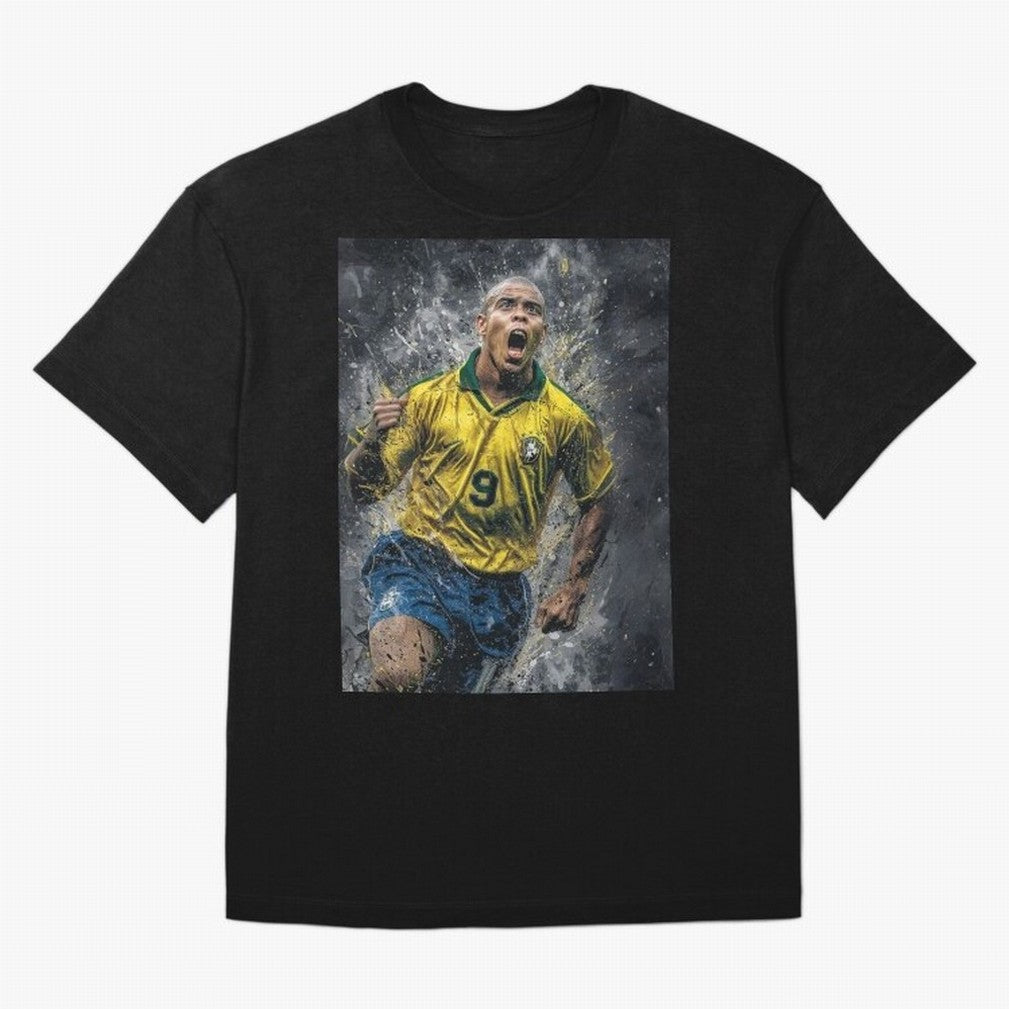 Ronaldo Naz¨¢rio - Il Fenomeno (Brazil) Oversized T-Shirt Show Fan Pride Across FIFA World Cup 2026 USA Canada Mexico Celebrating Messi, Neymar and Mbappe, Argentina, France and Brazil Energy, Football Passion, Legendary Performances, Festival