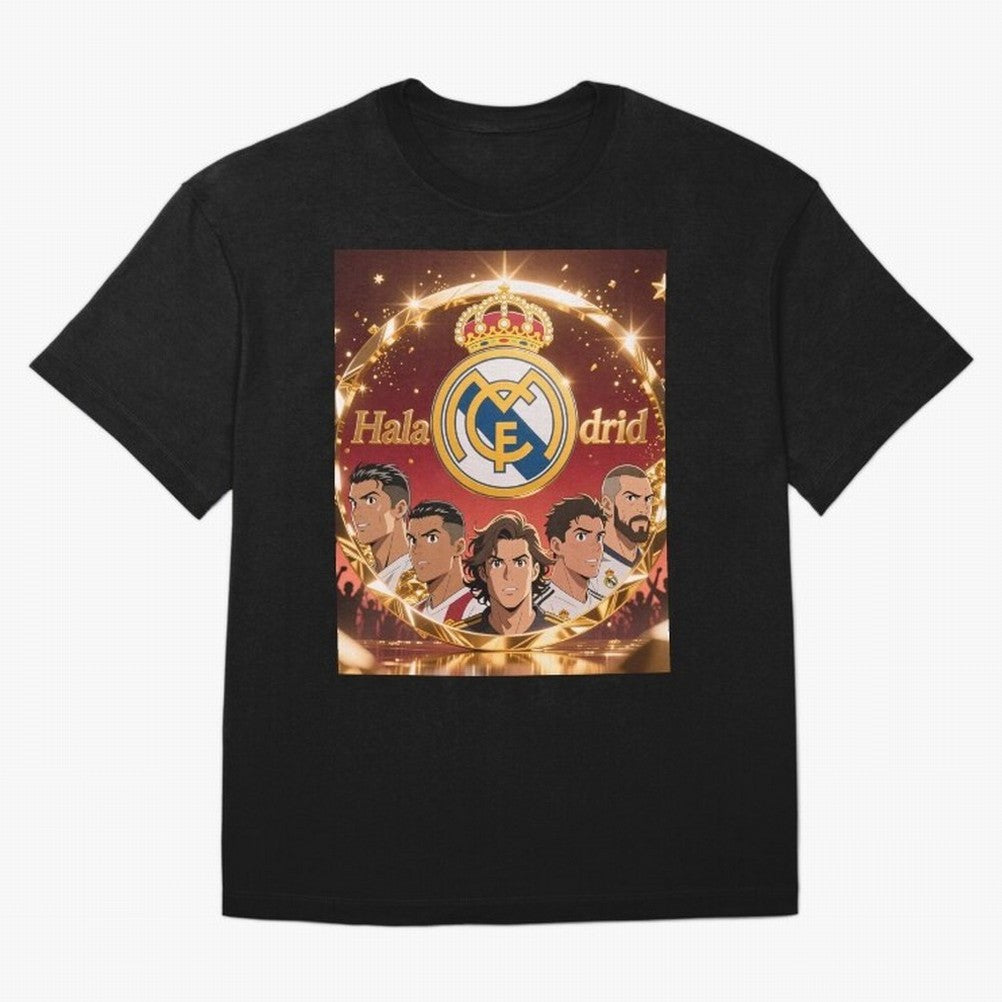 Estrellas del Real Madrid Oversized T-Shirt Celebrate the Magic of the FIFA World Cup 2026 Journey through CR7 Highlights, Netherlands Pride, Soccer Culture, Superstar Moments, National Team Dreams and Competitive Fire; Perfect for Fans,
