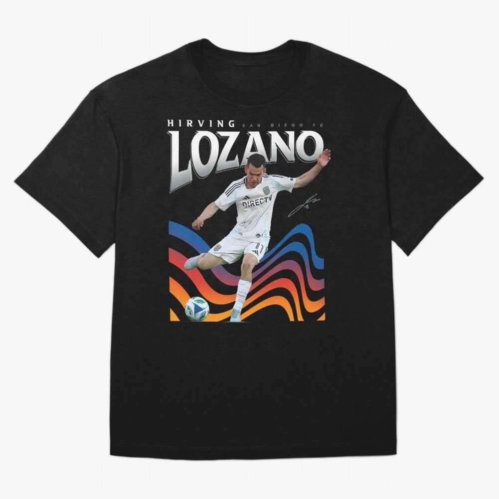 Hirving Lozano San Diego FC Oversized T-Shirt Experience Global Football Passion for FIFA World Cup 2026 USA Canada Mexico, Made for CR7, Brazil, Portugal and Argentina, Soccer Culture, Superstar Moments, National Team Dreams and Competitive Fire;