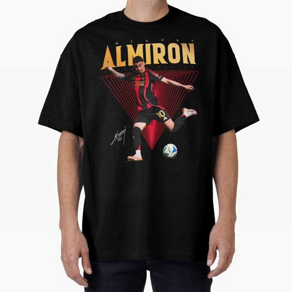 Miguel Almiron Atlanta United FC Oversized T-Shirt Create FIFA World Cup 2026 for Fans of CR7 and Portugal, Bringing Global Supporter Spirit, Legendary Goals, National Colors and Tournament Celebration; Ideal for Football Dads, Football Moms,