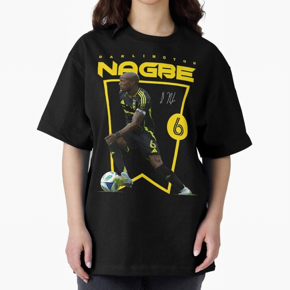 Darlington Nagbe Columbus Crew Oversized T-Shirt Show Match Day Excitement for FIFA World Cup 2026 Group Stage Spirit, Centered on Brazil, CR7, Fan Favorite Moments, National Team Passion, Big Match Drama and Soccer History; Great for Supporters