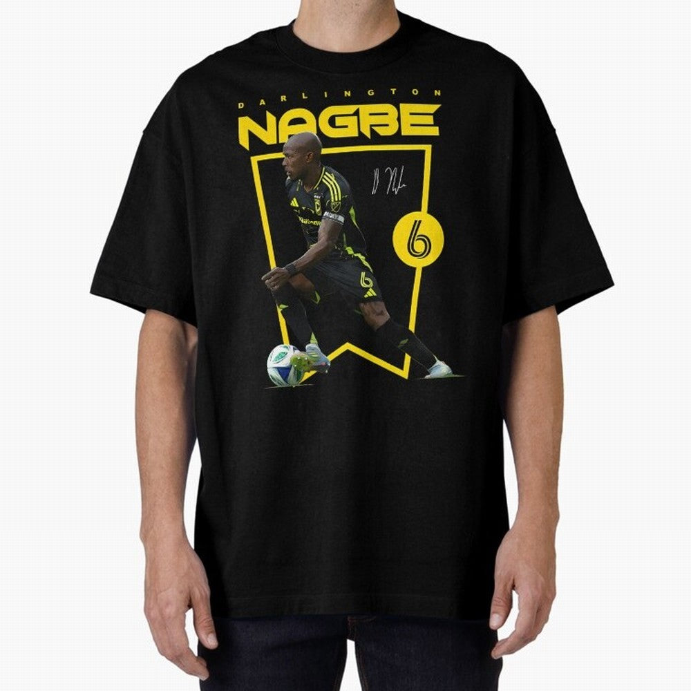 Darlington Nagbe Columbus Crew Oversized T-Shirt Show Match Day Excitement for FIFA World Cup 2026 Group Stage Spirit, Centered on Brazil, CR7, Fan Favorite Moments, National Team Passion, Big Match Drama and Soccer History; Great for Supporters