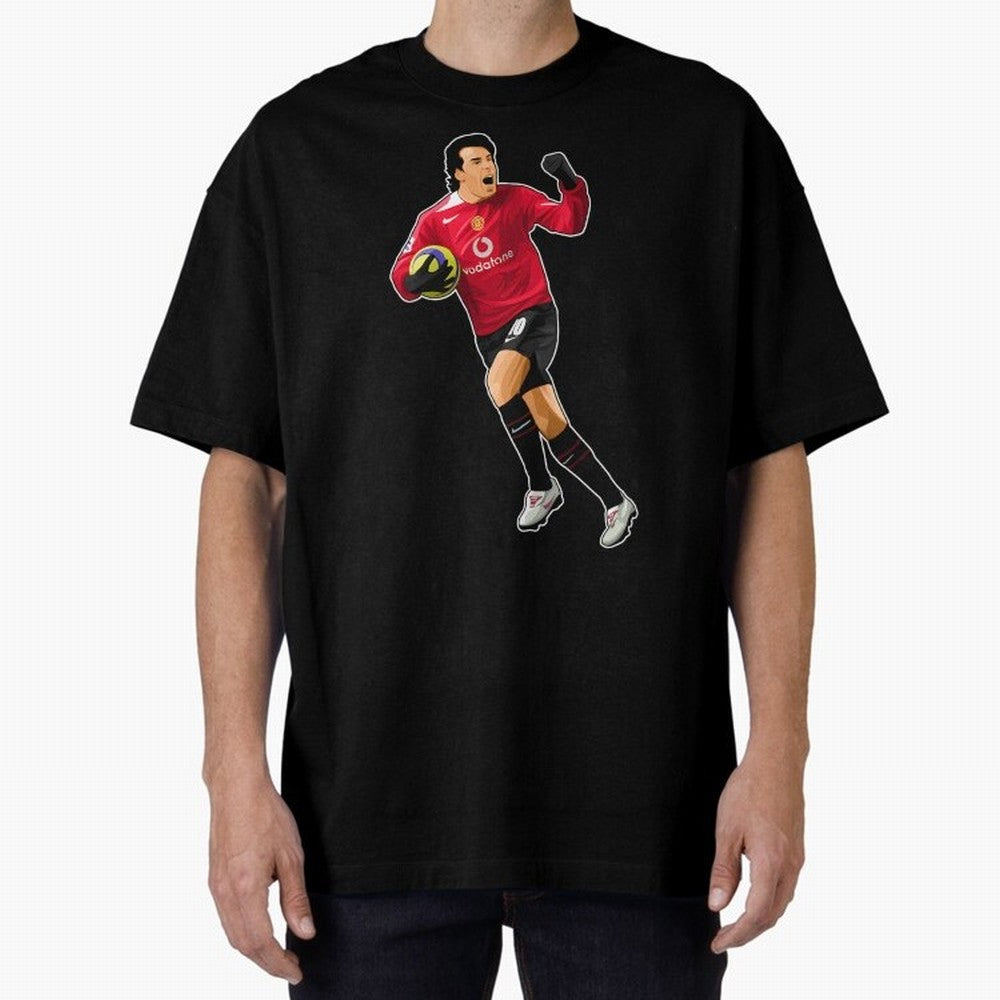Ruud Van Nistelrooy #10 Scooring Goals Oversized T-Shirt Keep the Match Day Mood of Global Football Passion for FIFA World Cup 2026 USA Canada Mexico, Featuring Messi, England and Germany, Soccer Culture, Superstar Moments, National Team Dreams and