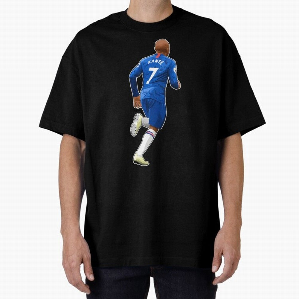 Ngolo Kante #7 Runs Oversized T-Shirt Showcase Match Day Hype around FIFA World Cup 2026, Messi and Cristiano Ronaldo, France, Vintage Soccer Flavor, Modern Football Stars, National Flags and Final Night Emotion; Perfect for People Who Love