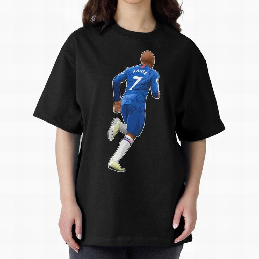 Ngolo Kante #7 Runs Oversized T-Shirt Showcase Match Day Hype around FIFA World Cup 2026, Messi and Cristiano Ronaldo, France, Vintage Soccer Flavor, Modern Football Stars, National Flags and Final Night Emotion; Perfect for People Who Love