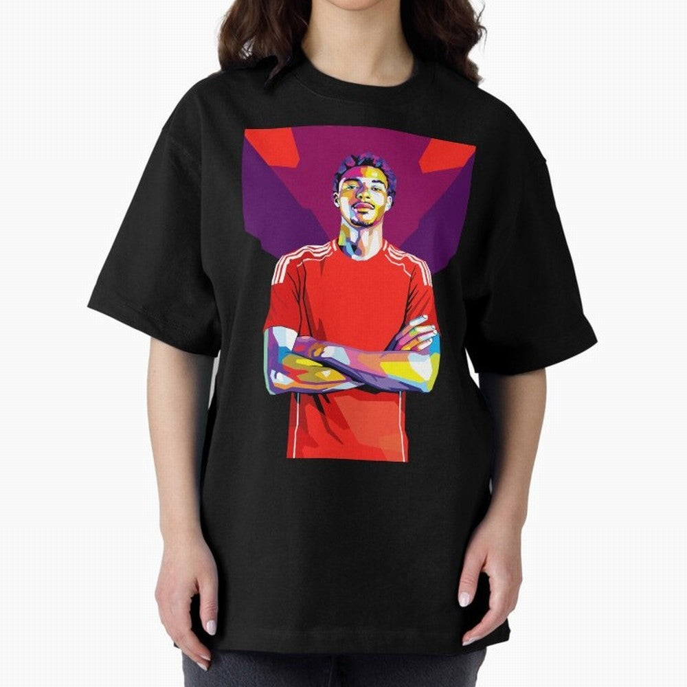 Ekitike in WPAP Style Oversized T-Shirt Honor Champions and Dreams in FIFA World Cup 2026 USA Canada Mexico Connected to Messi and Cristiano Ronaldo, Argentina and Brazil Energy, Championship Spirit, Famous Goals, Roaring Crowds and International