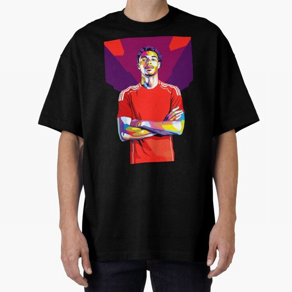 Ekitike in WPAP Style Oversized T-Shirt Honor Champions and Dreams in FIFA World Cup 2026 USA Canada Mexico Connected to Messi and Cristiano Ronaldo, Argentina and Brazil Energy, Championship Spirit, Famous Goals, Roaring Crowds and International