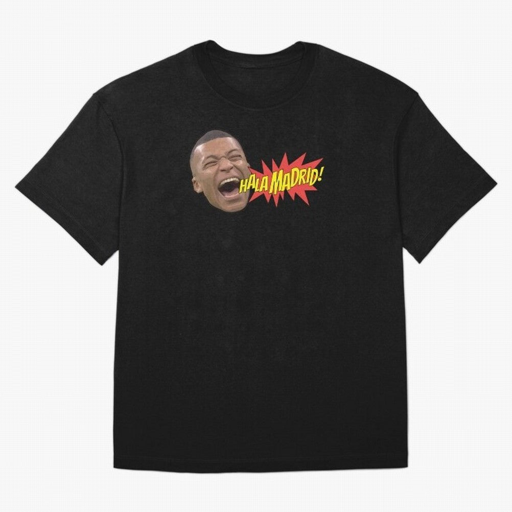 Real Madrid - Kylian Mbapp¨¦ Hala Madrid Oversized T-Shirt Spotlight the FIFA World Cup 2026 Journey through Messi, CR7 and Mbappe Highlights, England, France and Netherlands Pride, Football Passion, Legendary Performances, Festival Vibes and
