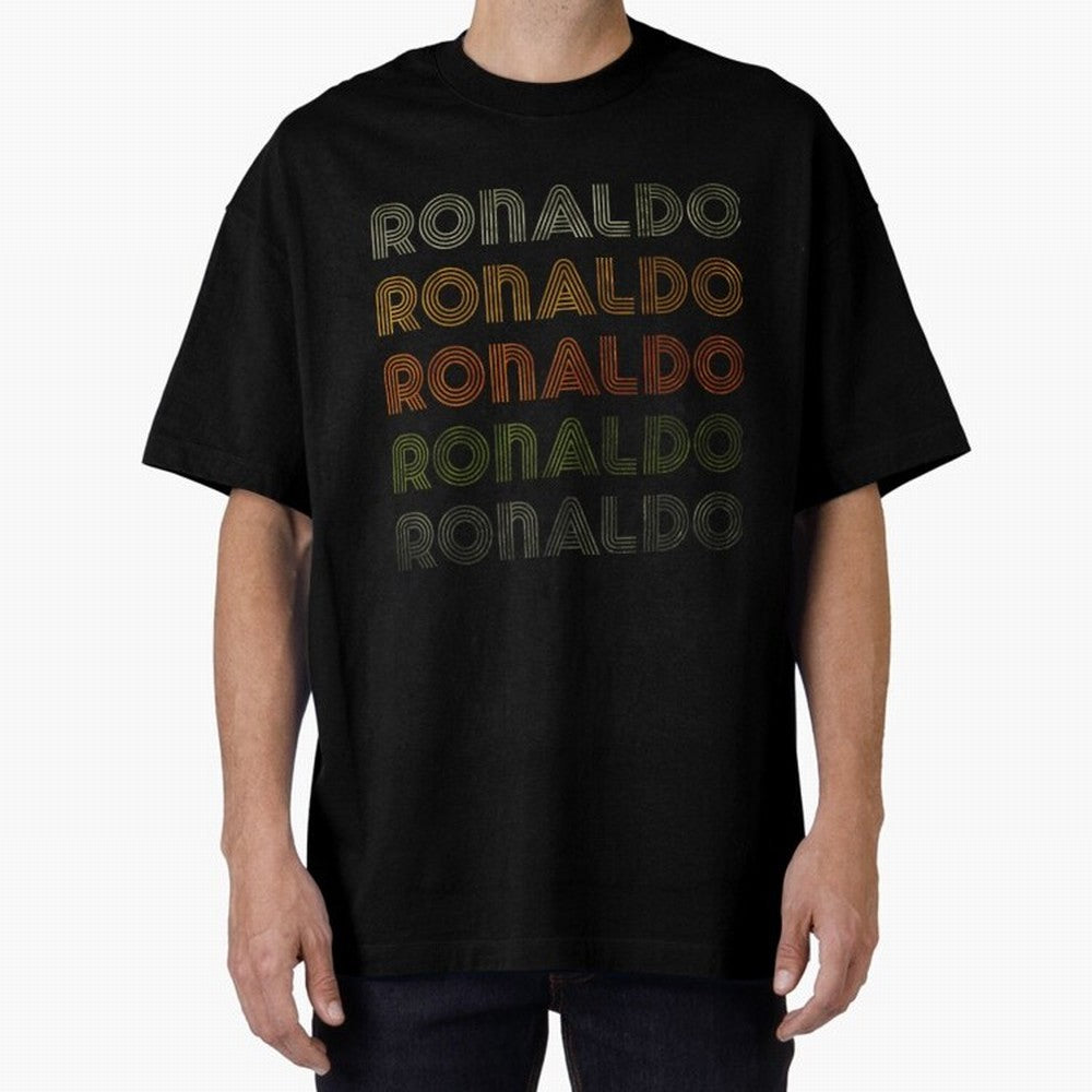 Love Heart Ronaldo Tee GrungeVintage Style Black Ronaldo Oversized T-Shirt Show Fan Pride Across Global Football Passion for FIFA World Cup 2026 USA Canada Mexico, Driven by Messi, Spain, Football Festival Excitement, Trophy Ambitions, Country