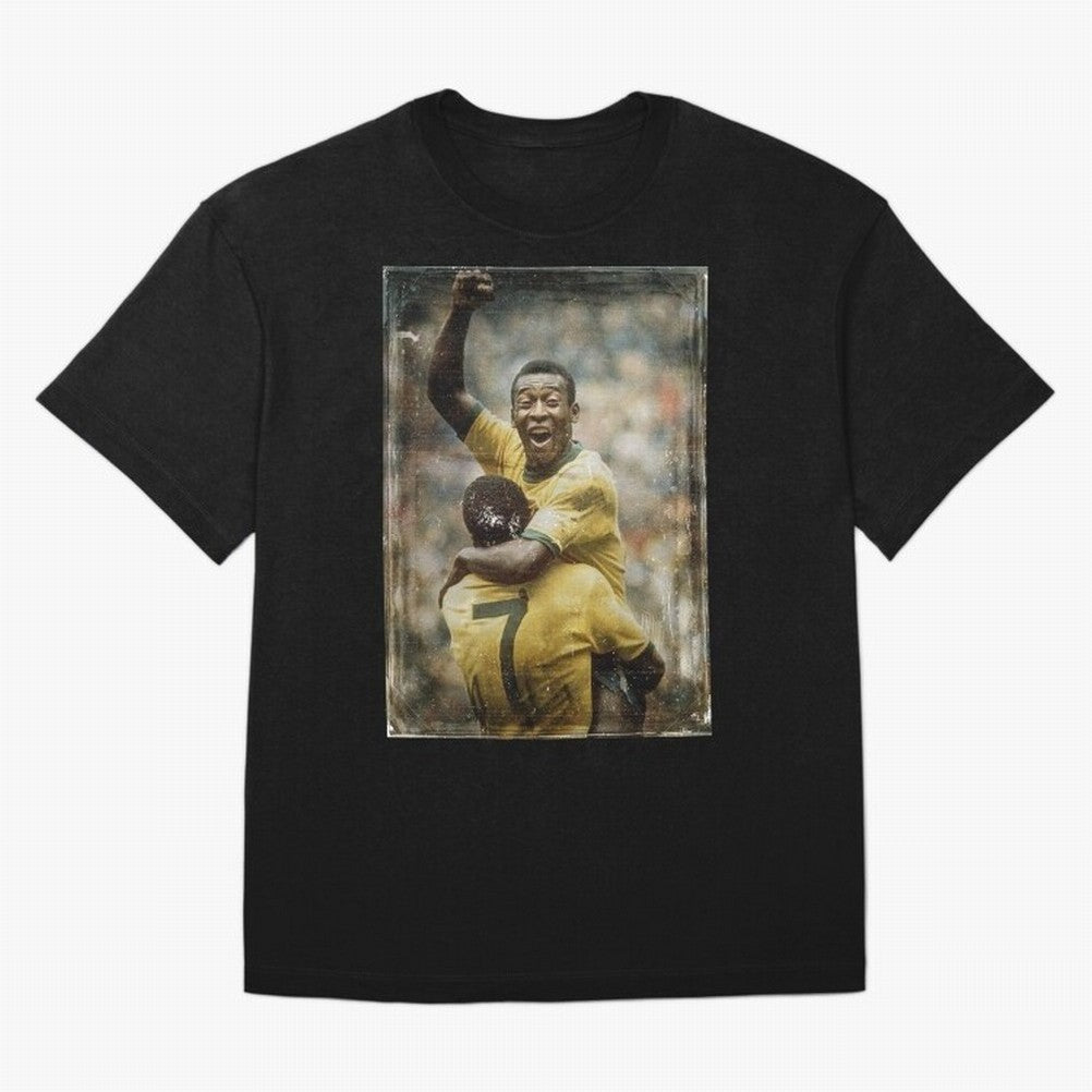 Pele Celebration Vintage Oversized T-Shirt Unlock the FIFA World Cup 2026 Group Stage Journey through Haaland and Mbappe Highlights, England Pride, Football Passion, Legendary Performances, Festival Vibes and Supporter Community; Great for Watch
