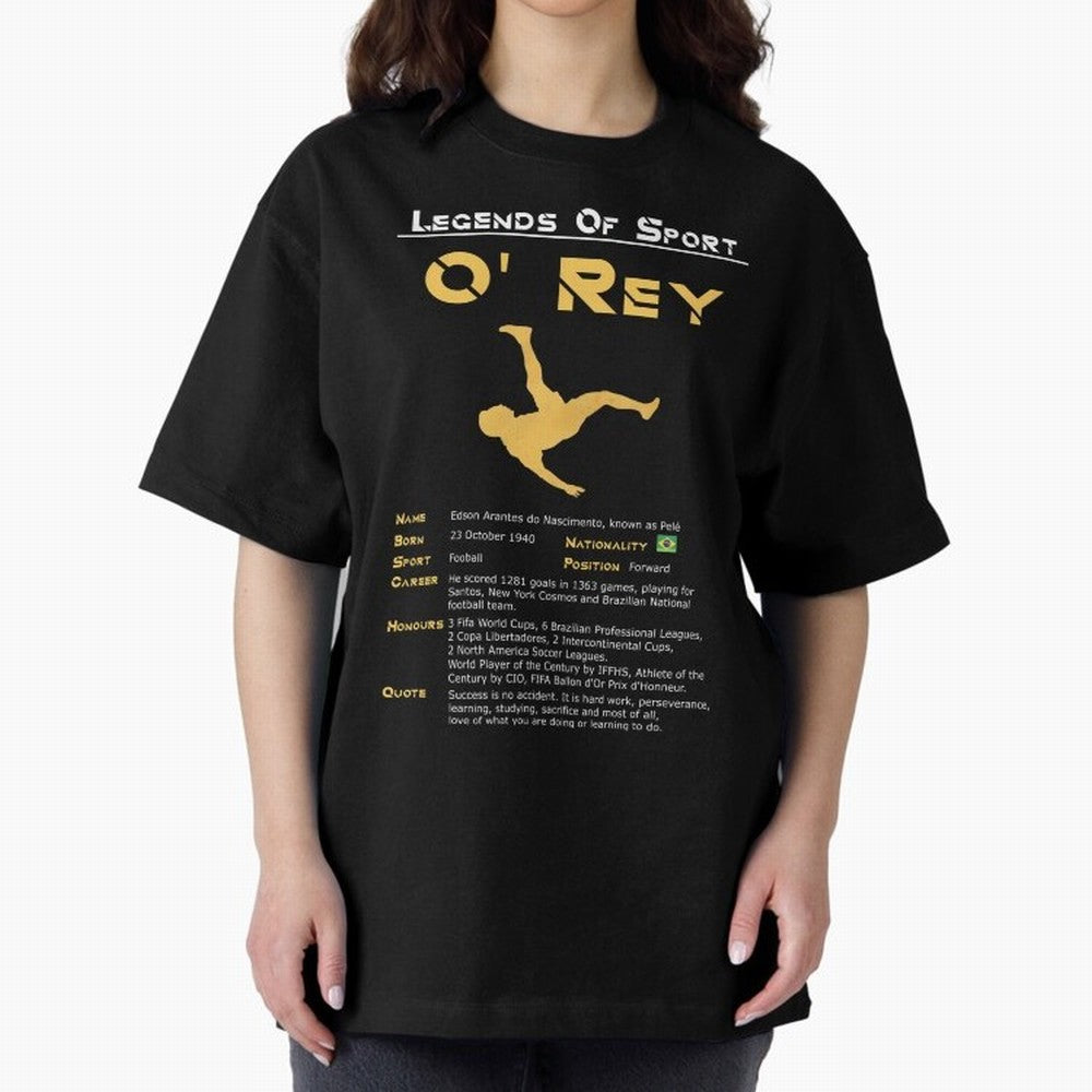 Legends of Sport Pele Pel¨¦ Oversized T-Shirt Carry the Colors and Pride of FIFA World Cup 2026 USA Canada Mexico Filled with Messi, Argentina Energy, Tournament Hype, Historic Matchups, Family Viewing Parties and Global Sports Pride; Made for Die