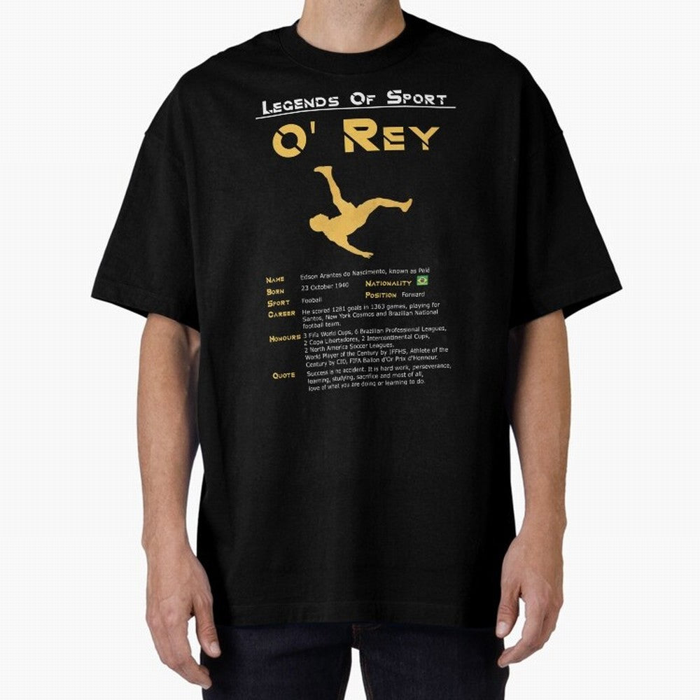 Legends of Sport Pele Pel¨¦ Oversized T-Shirt Carry the Colors and Pride of FIFA World Cup 2026 USA Canada Mexico Filled with Messi, Argentina Energy, Tournament Hype, Historic Matchups, Family Viewing Parties and Global Sports Pride; Made for Die