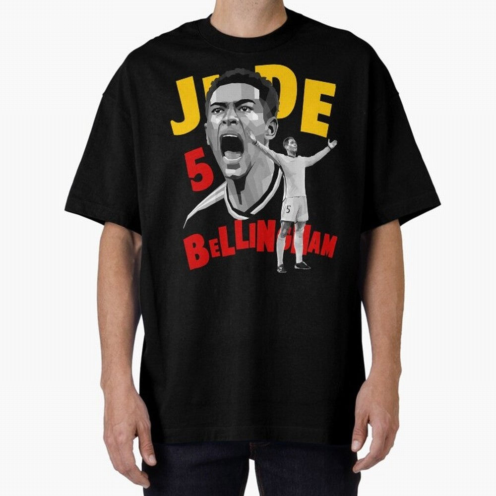 Jude Bellingham Oversized T-Shirt Show Championship Spirit for Global Football Passion for FIFA World Cup 2026 USA Canada Mexico, Driven by Neymar, England and Germany, Global Supporter Spirit, Legendary Goals, National Colors and Tournament