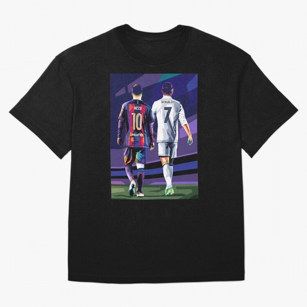 Ronaldo And Messi Oversized T-Shirt Relive the Noise and Pride of FIFA World Cup 2026 Spirit, Made for England, France and Netherlands, Neymar, Football Passion, Legendary Performances, Festival Vibes and Supporter Community; Perfect for Fans,