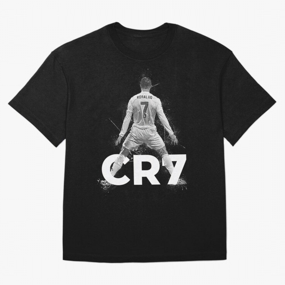 CR7 Ronaldo Celebration Artwork For Football Fans Gift For Soccer Enthusiasts Oversized T-Shirt Support the FIFA World Cup 2026 Journey through Cristiano Ronaldo, Haaland and CR7 Highlights, England, France and Netherlands Pride, Goal Celebration