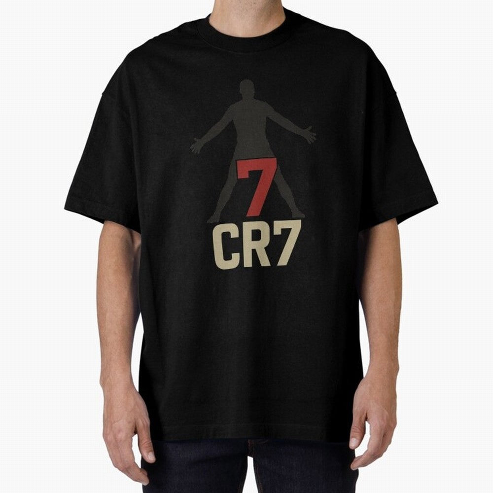 A footballer with a well-known shirt number Oversized T-Shirt Celebrate the Stars of Global Football Passion for FIFA World Cup 2026, Filled with CR7 and Messi, England, France and Netherlands, Supporter Pride, Iconic Celebrations, Legendary Names