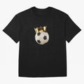 Soccer Ball with Kings Crown, Sticker Illustration Oversized T-Shirt Bring Home Match Day Hype around FIFA World Cup 2026, Mbappe, Argentina and Brazil, Stadium Chants, National Pride, Trophy Dreams and Unforgettable Football Memories; Built for