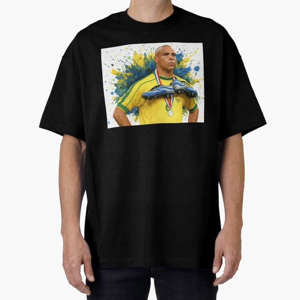 Ronaldo, O Fen?meno Oversized T-Shirt Relive Legendary Nights from FIFA World Cup 2026 for Fans of Messi, Neymar and Mbappe and Netherlands, Bringing Sports Nostalgia, International Competition, Famous Players and Unforgettable Victories; Perfect