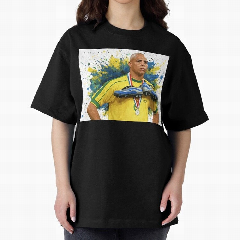 Ronaldo, O Fen?meno Oversized T-Shirt Relive Legendary Nights from FIFA World Cup 2026 for Fans of Messi, Neymar and Mbappe and Netherlands, Bringing Sports Nostalgia, International Competition, Famous Players and Unforgettable Victories; Perfect