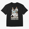 Real Madrid Galacticos Soccer Legends Collage Poster Oversized T-Shirt Stand Proud for Match Day Hype around FIFA World Cup 2026, Neymar, Haaland and Cristiano Ronaldo, France, Football History, Final Match Energy, Crowd Noise and Once in a