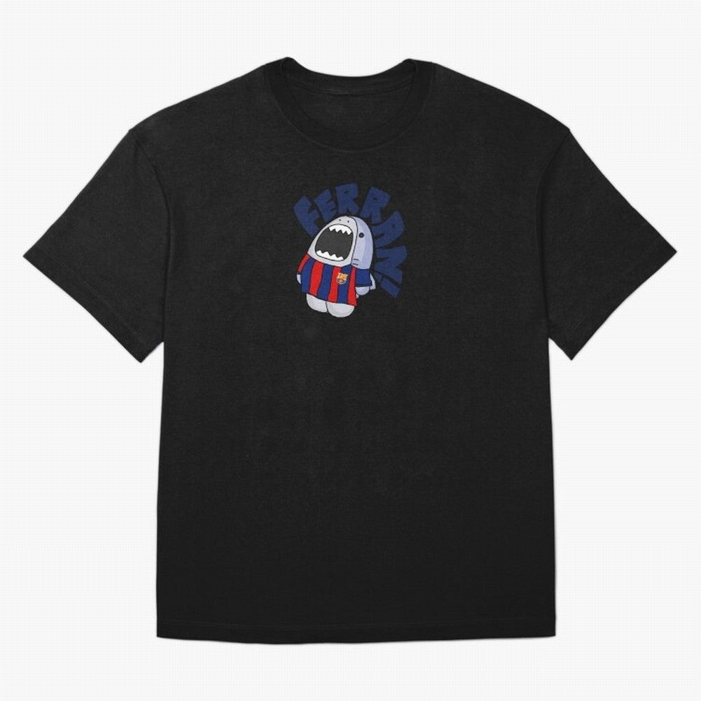 Ferran shark sticker Oversized T-Shirt Cheer through Every Moment of FIFA World Cup 2026 USA Canada Mexico Highlighting Haaland and Mbappe, France and Portugal Energy, Retro Football Energy, Iconic Rivalries, Trophy Chase Drama and Stadium