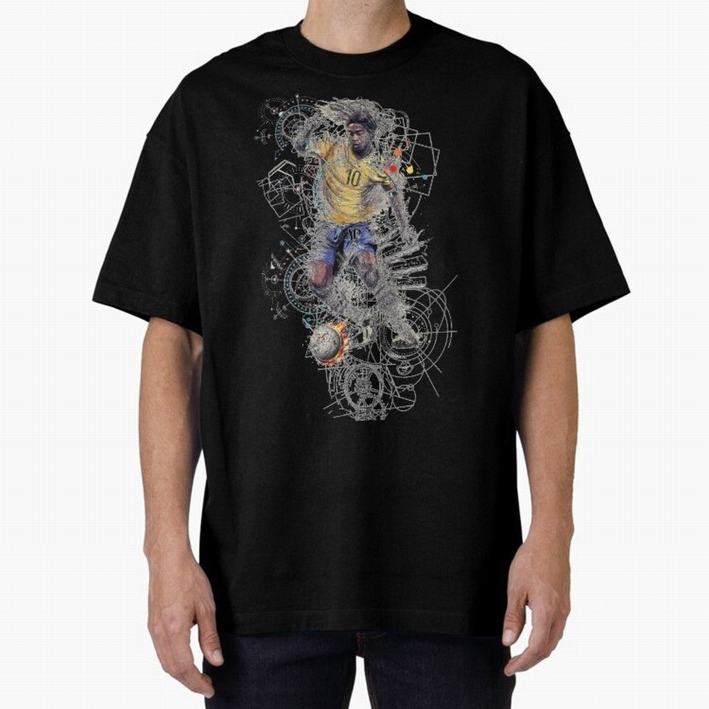 Ronaldo Football Playmaker Oversized T-Shirt Live the Energy of FIFA World Cup 2026 Inspired by Neymar, Portugal, Spain and Germany Energy, Worldwide Fan Energy, Dramatic Goals, Stadium Lights and Championship Celebrations; Made for Collectors Who