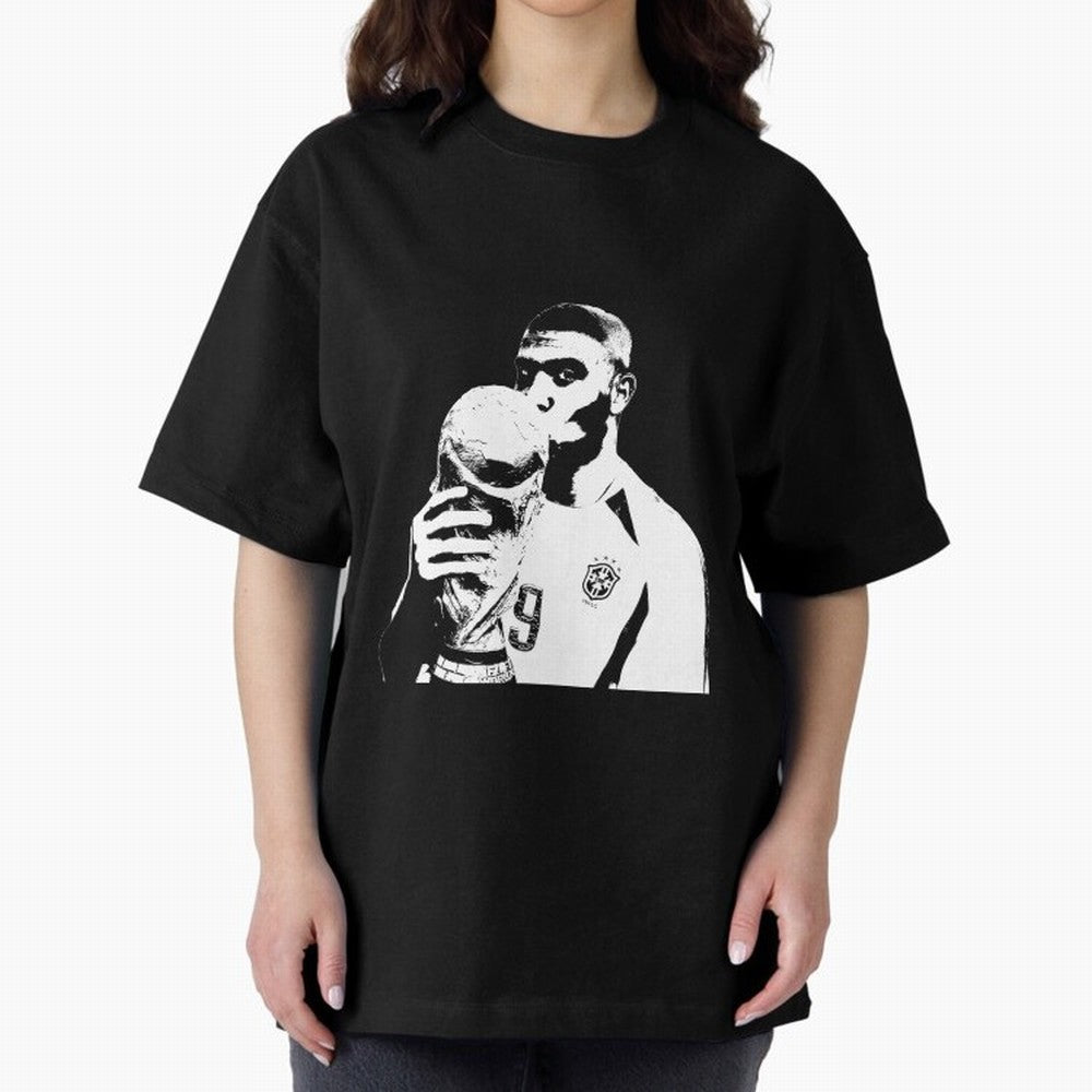 Design Ronaldo Fen?meno Oversized T-Shirt Show Match Day Excitement for FIFA World Cup 2026 for Fans of Mbappe and Neymar and Argentina, Bringing Stadium Memories, Football Loyalty, International Chants and Championship Tradition; Ideal for