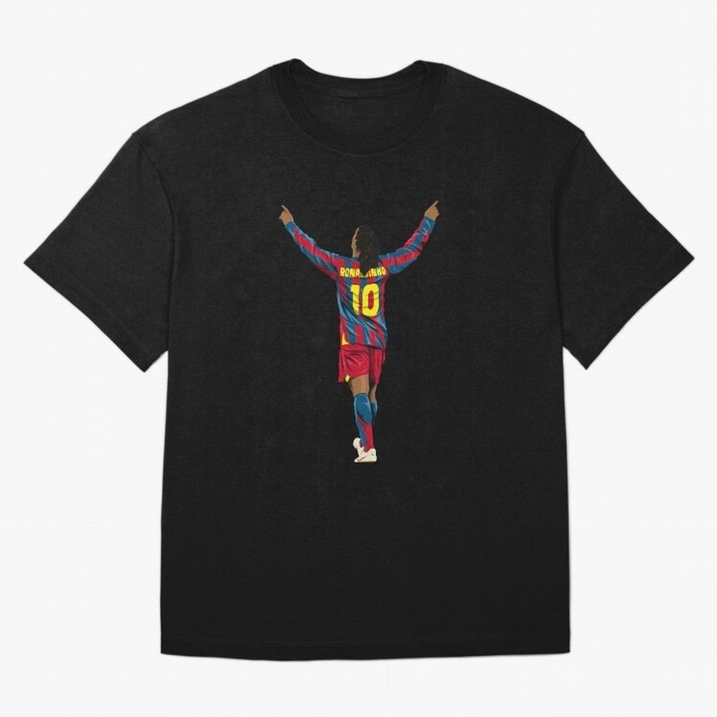 Ronaldinho Oversized T-Shirt Celebrate the Next Chapter of Match Day Hype around FIFA World Cup 2026, Messi and Cristiano Ronaldo, France, Football History, Final Match Energy, Crowd Noise and Once in a Lifetime Moments; Perfect for Fans,