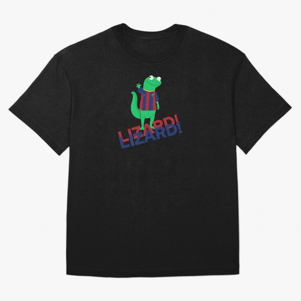 Viral lizard meme fcbarcelona Oversized T-Shirt Show Up for the Glory of FIFA World Cup 2026 USA Canada Mexico for Fans of Messi and England, France and Netherlands, Bringing Global Supporter Spirit, Legendary Goals, National Colors and Tournament