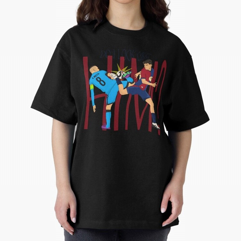 Iniesta and pedri the past and present Oversized T-Shirt Support the Legends of FIFA World Cup 2026 Group Stage for Fans of Messi and Spain and Netherlands, Bringing Match Day Excitement, Supporter Culture, Golden Goals and Global Football Passion;