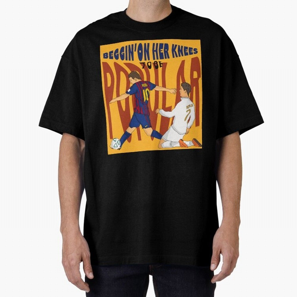 Messi and Ronaldo el classico Oversized T-Shirt Cheer for the FIFA World Cup 2026 Group Stage Journey through Mbappe Highlights, Portugal Pride, Global Supporter Spirit, Legendary Goals, National Colors and Tournament Celebration; Perfect for