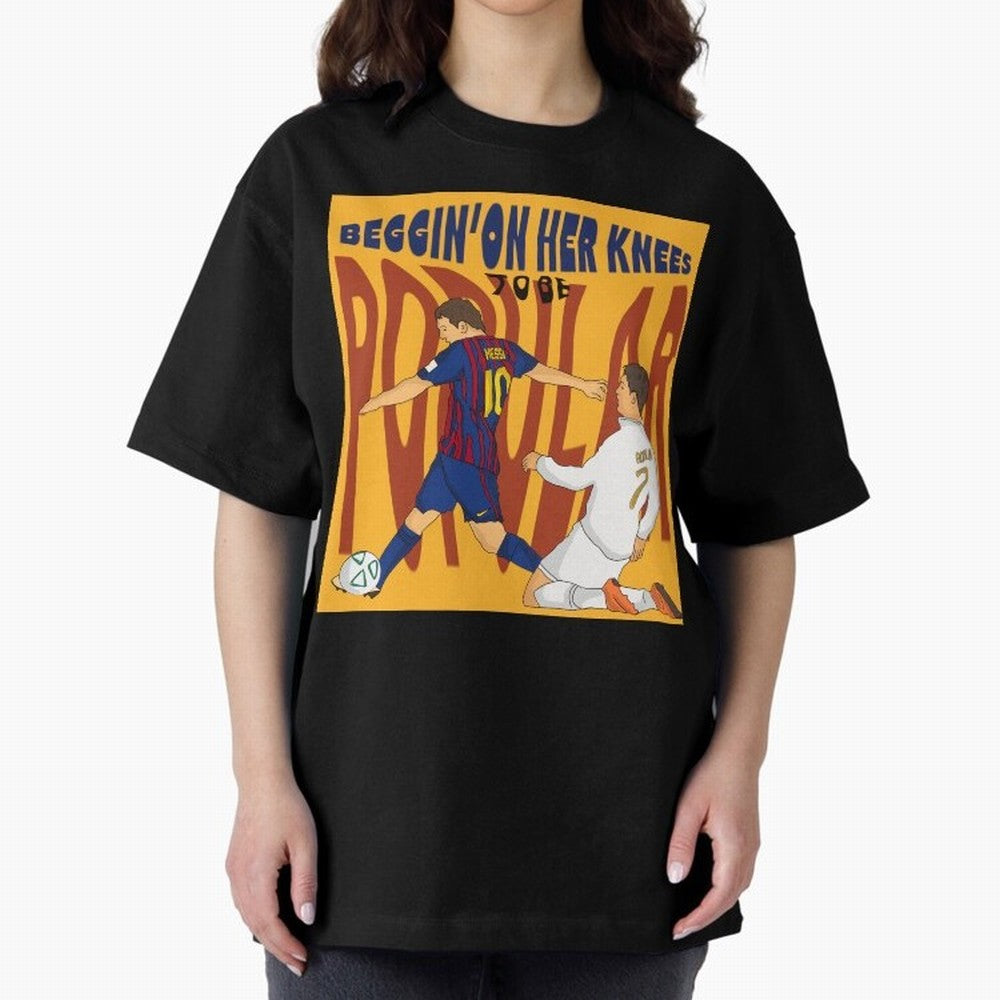 Messi and Ronaldo el classico Oversized T-Shirt Cheer for the FIFA World Cup 2026 Group Stage Journey through Mbappe Highlights, Portugal Pride, Global Supporter Spirit, Legendary Goals, National Colors and Tournament Celebration; Perfect for