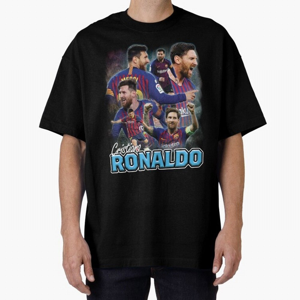 Ronaldo / Messi Pardoy Shirt Oversized T-Shirt Bring a Champion Mindset to Match Day Hype around FIFA World Cup 2026, Mbappe and Neymar, Argentina and Brazil, Tournament Hype, Historic Matchups, Family Viewing Parties and Global Sports Pride; Ideal