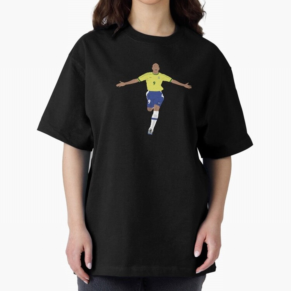 Ronaldo Luis Nazario Oversized T-Shirt Bring Legendary Rivalry Energy to Global Football Passion for FIFA World Cup 2026 Group Stage, with Messi, Argentina, France and Brazil, Match Day Excitement, Supporter Culture, Golden Goals and Global