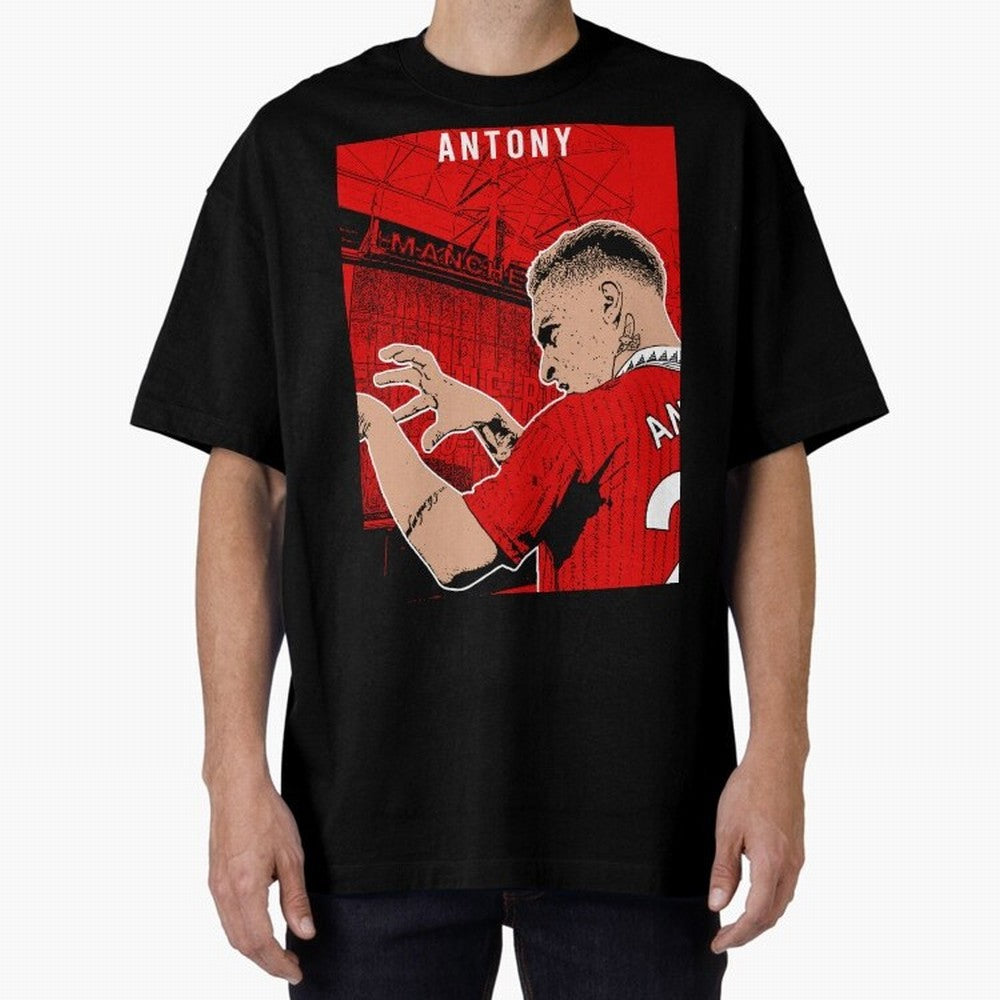 Antony Oversized T-Shirt Bring Global Tournament Vibes to FIFA World Cup 2026 Spirit, Filled with France and Portugal, CR7 and Messi, Champion Mindset, Group Stage Buzz, Knockout Tension and Passionate Fan Culture; Great for Watch Parties, Sports
